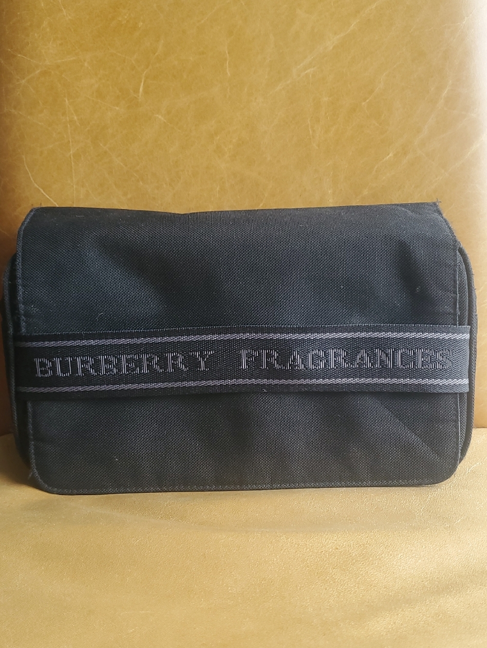 Burberry Black Toiletry Shaving Kit Travel Cosmetic Bag